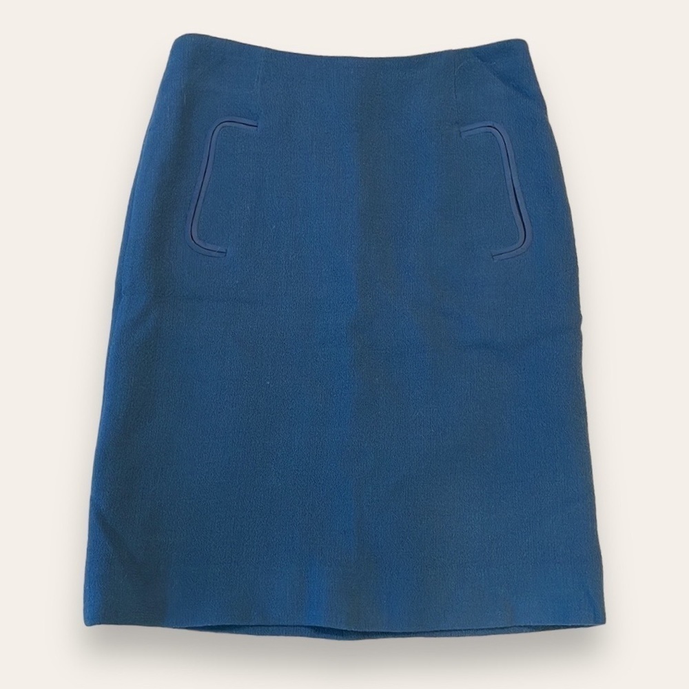 Chloe Wool Crepe Pencil Skirt